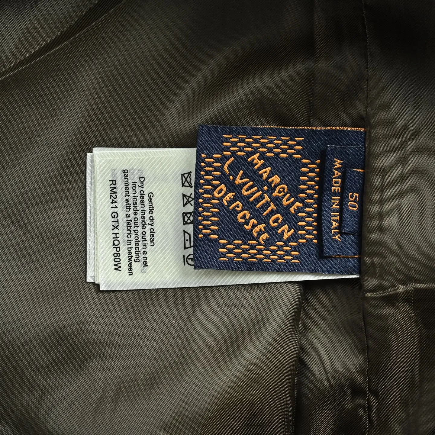 Louis Vuitton/Louis Vuitton Presbyopia printed beaded denim hooded jacket
